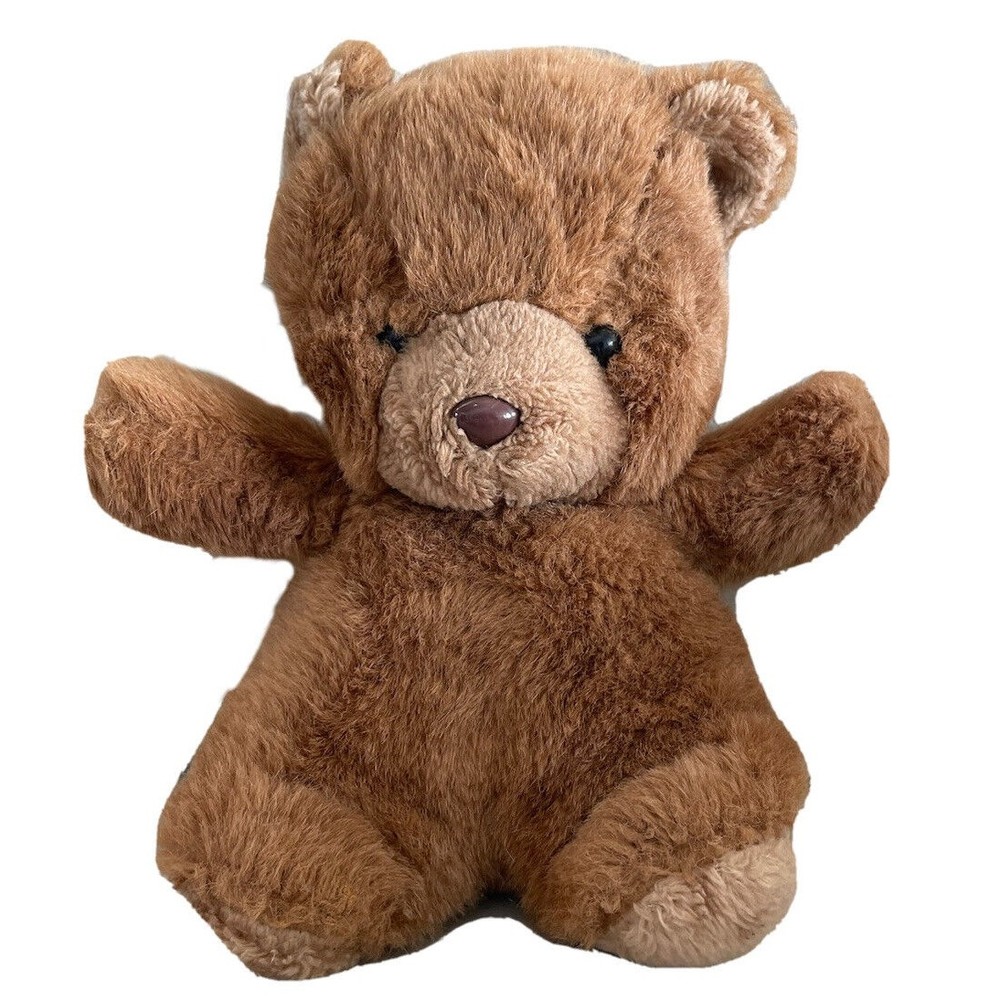 vintage 1986 Luv Bunch bear brown tan black eyes  EUC